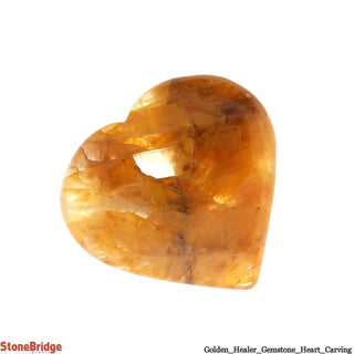 Golden Healer Crystal Heart #2 - 40Mm (1" to 2")    from Stonebridge Imports