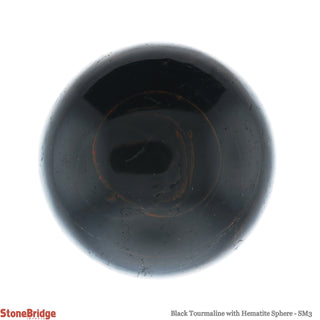 Tourmaline & Hematite Sphere - Small #3 - 2 1/4"    from Stonebridge Imports