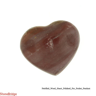 Petrified Wood Heart Carving # 1 - 1" to 1 1/2"    from Stonebridge Imports