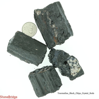 Black Tourmaline Crystal Chips - Medium    from Stonebridge Imports