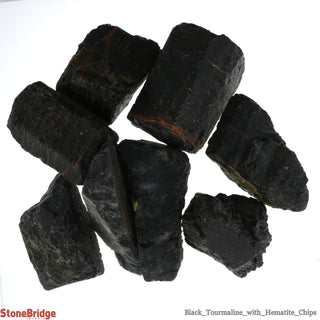 Black Tourmaline with Hematite Chips - Large    from Stonebridge Imports