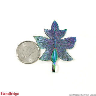 Electroplated Jewelry Leaves - Type #8 - Rainbow    from Stonebridge Imports