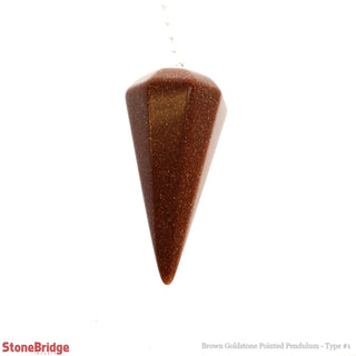 Goldstone Brown Pendulum 6 Facets & Ring    from Stonebridge Imports