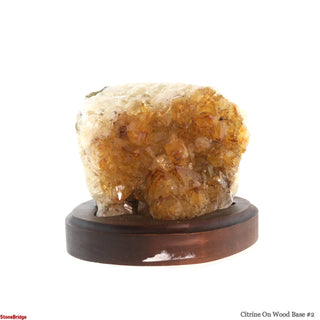 Citrine Cluster on Wood Base #2 - 8"    from Stonebridge Imports