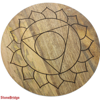 Wooden Crystal Grid Type 1 - Throat Chakra    from Stonebridge Imports