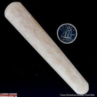Moonstone Cream Rounded Massage Wand - Small #3 - 3 1/2" to 4 1/2"    from Stonebridge Imports