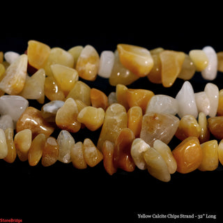 Calcite Yellow Chip Strands - 5mm to 8mm    from Stonebridge Imports