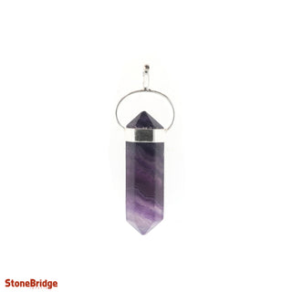 Fluorite Purple Double Terminated Pendant    from Stonebridge Imports